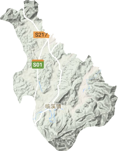 臨溪鎮地形圖