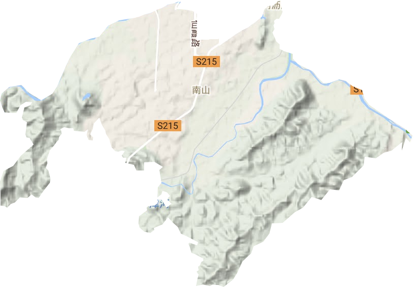 南山街道地形圖