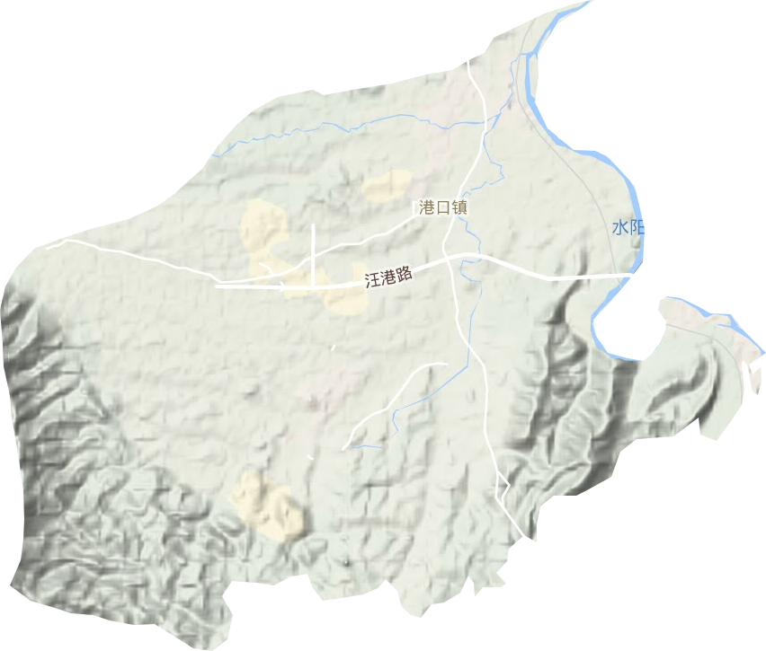港口鎮(zhèn)地形圖
