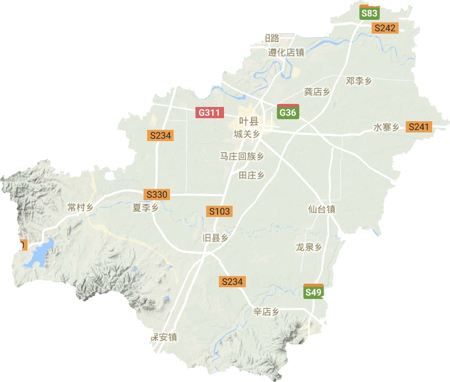 葉縣地形圖