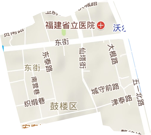 東街街道地形圖