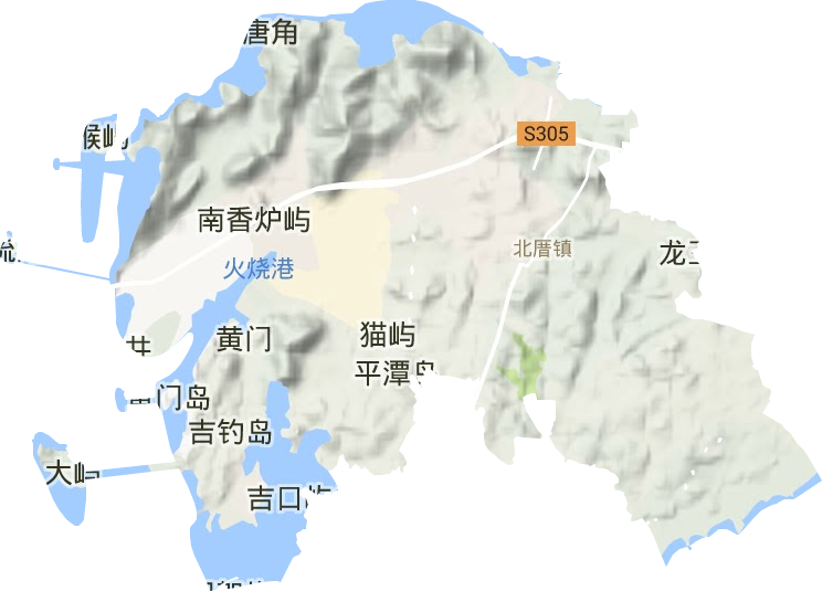 北厝鎮地形圖