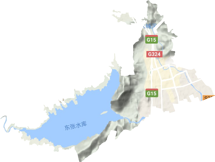 石竹街道地形圖