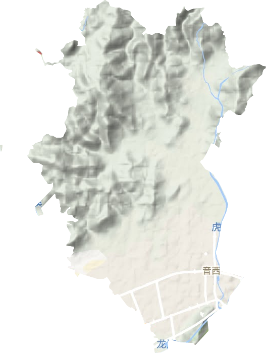 音西街道地形圖