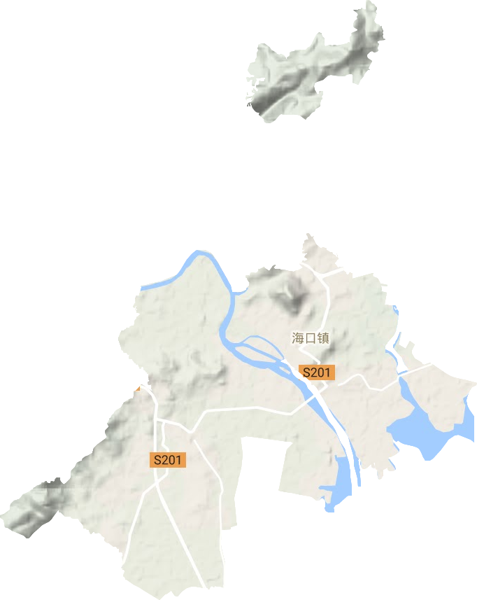 海口鎮地形圖