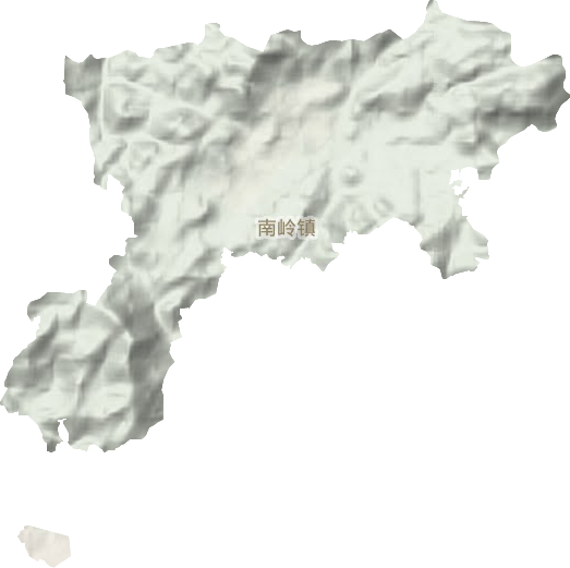 南嶺鎮地形圖