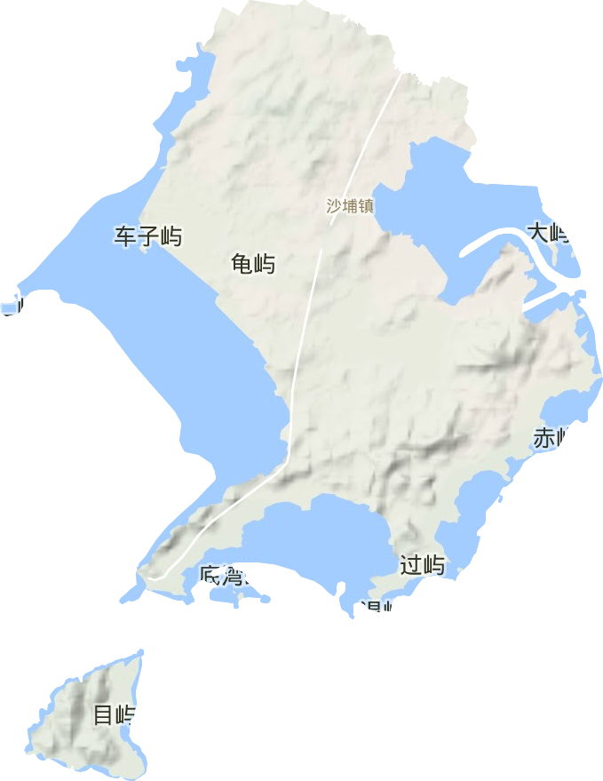 沙埔鎮(zhèn)地形圖