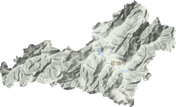 一都鎮(zhèn)地形圖