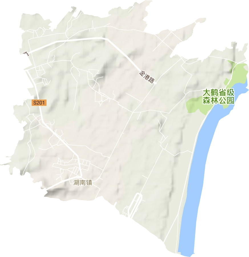 湖南鎮地形圖
