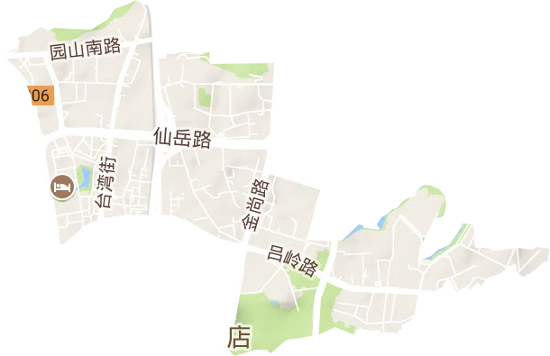 江頭街道地形圖