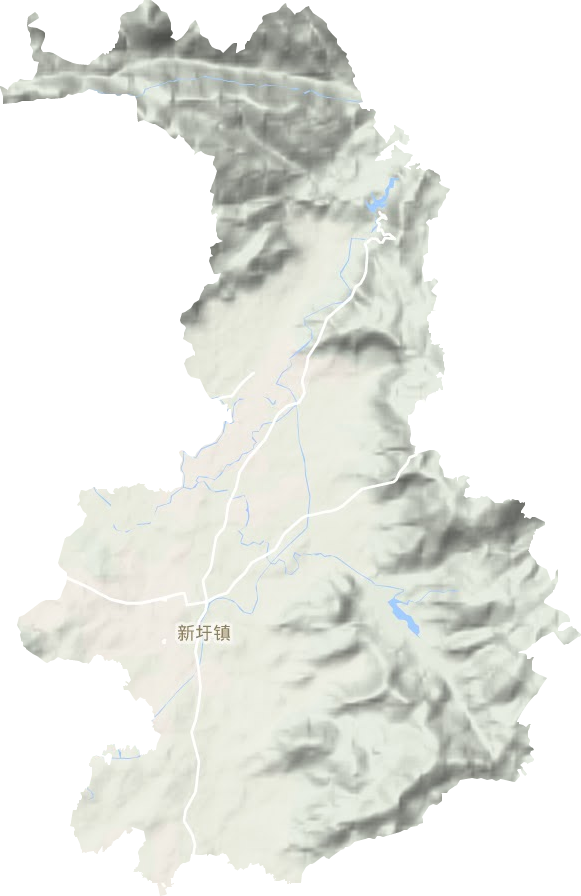 新圩鎮地形圖
