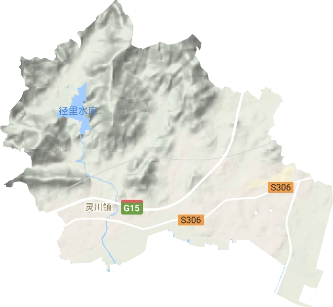靈川鎮地形圖