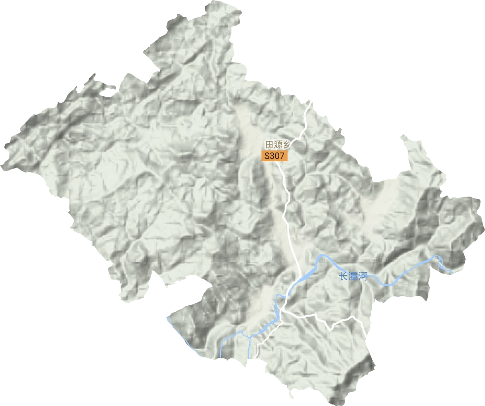 田源鄉(xiāng)地形圖