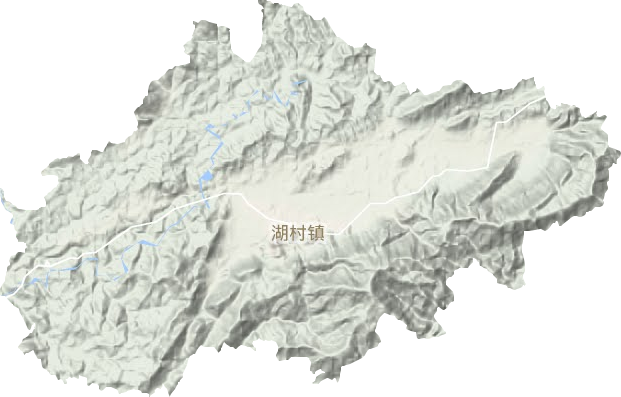 湖村鎮地形圖