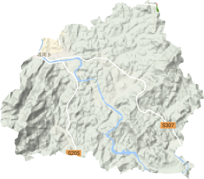 城南鄉地形圖