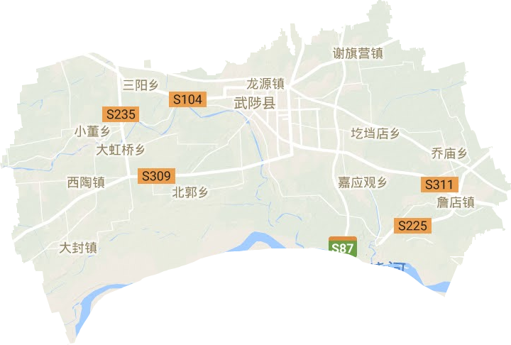 武陟縣地形圖