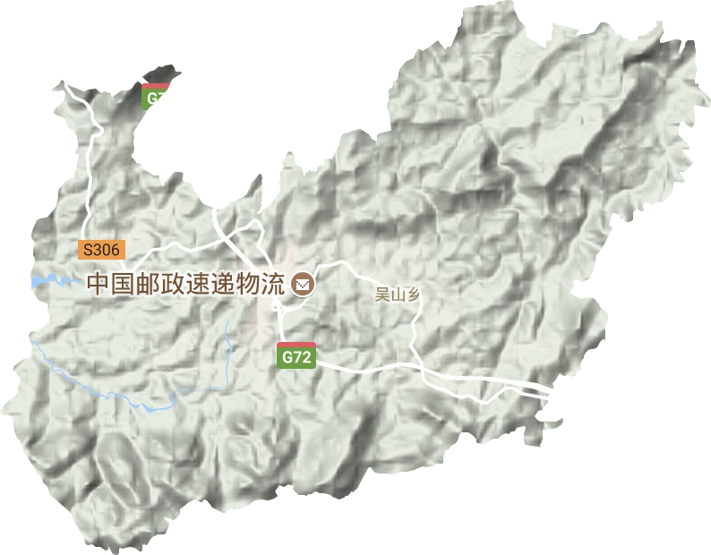 吳山鄉(xiāng)地形圖