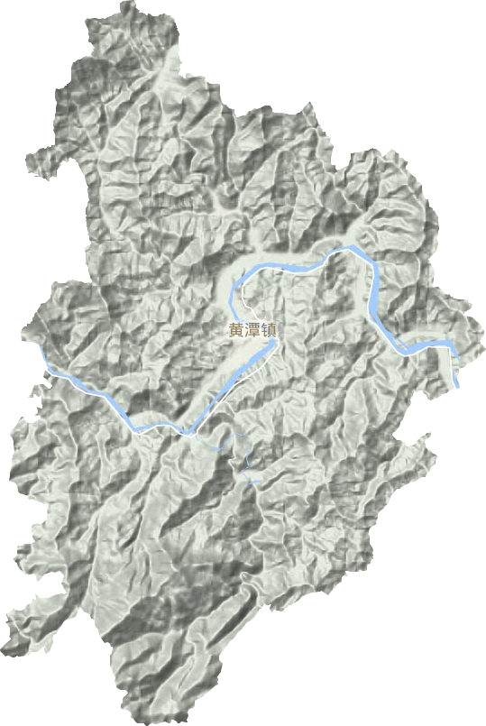 黃潭鎮(zhèn)地形圖