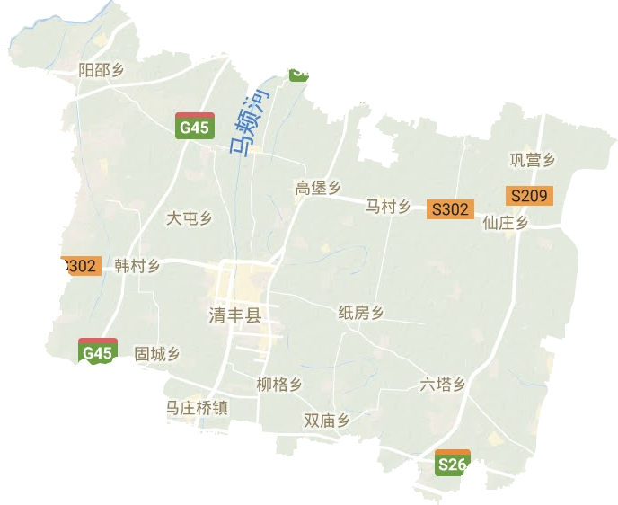 清豐縣地形圖