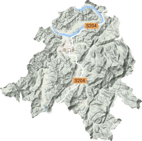 南口鄉地形圖