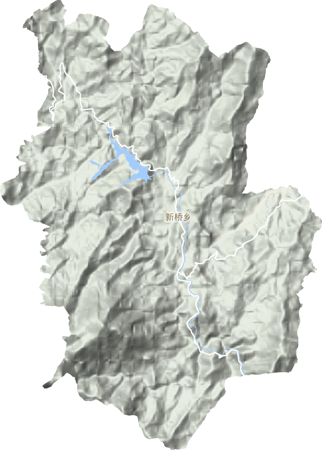 新橋鄉地形圖