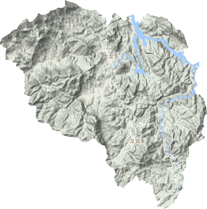 大龍鄉(xiāng)地形圖