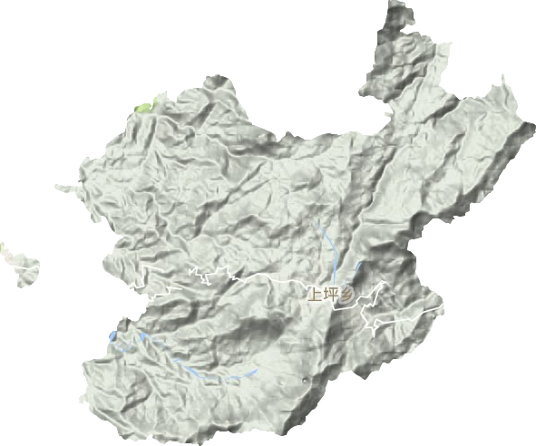 上坪鄉地形圖