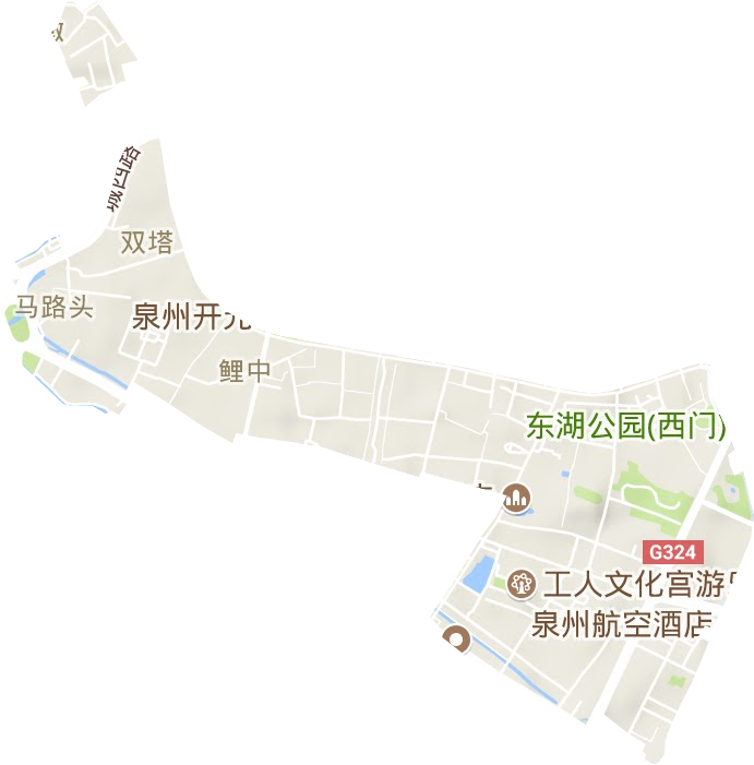 鯉中街道地形圖