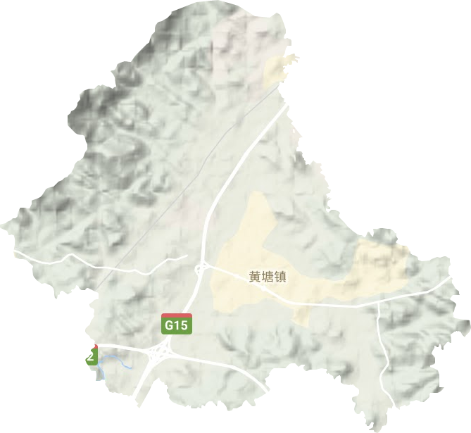 黃塘鎮(zhèn)地形圖