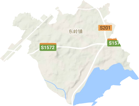 東嶺鎮地形圖