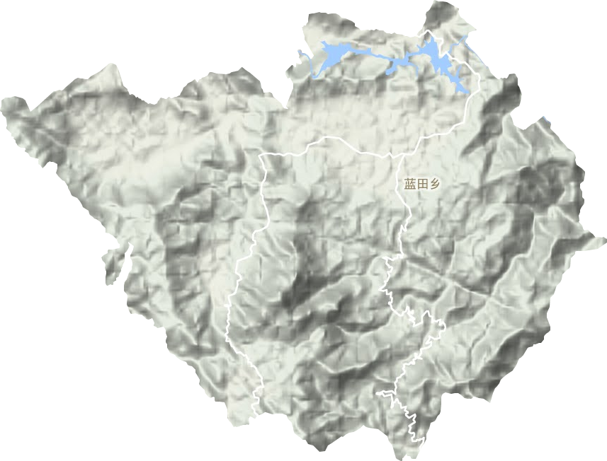 藍田鄉地形圖