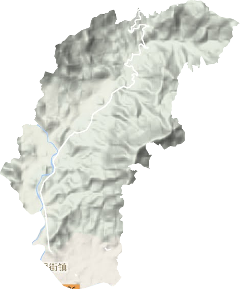 五里街鎮(zhèn)地形圖