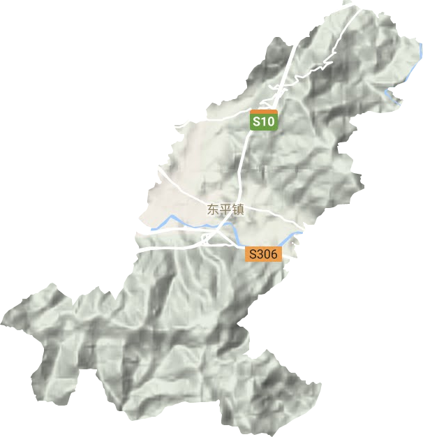 東平鎮地形圖