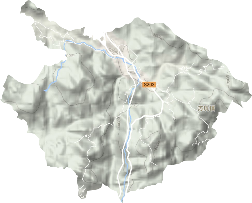 蘇坑鎮地形圖