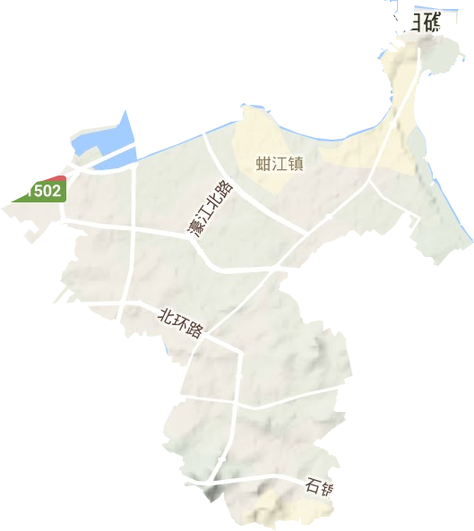 蚶江鎮地形圖