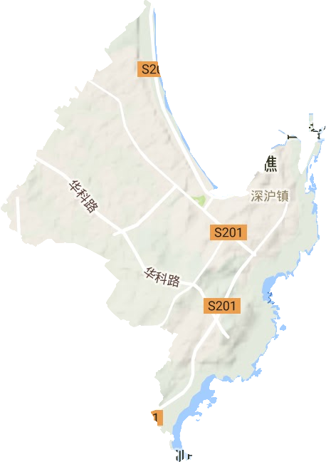 深滬鎮(zhèn)地形圖