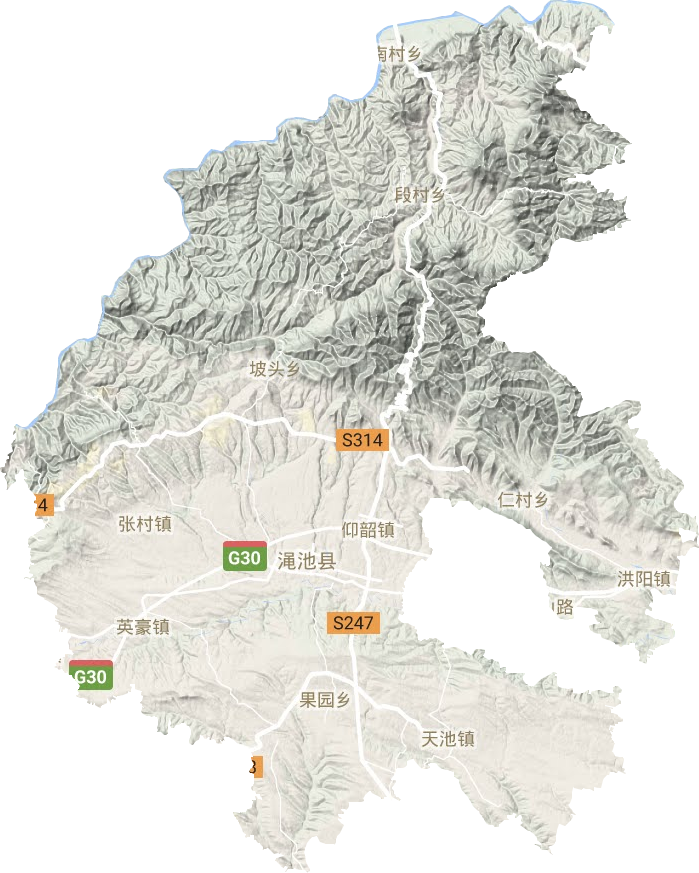 澠池縣地形圖
