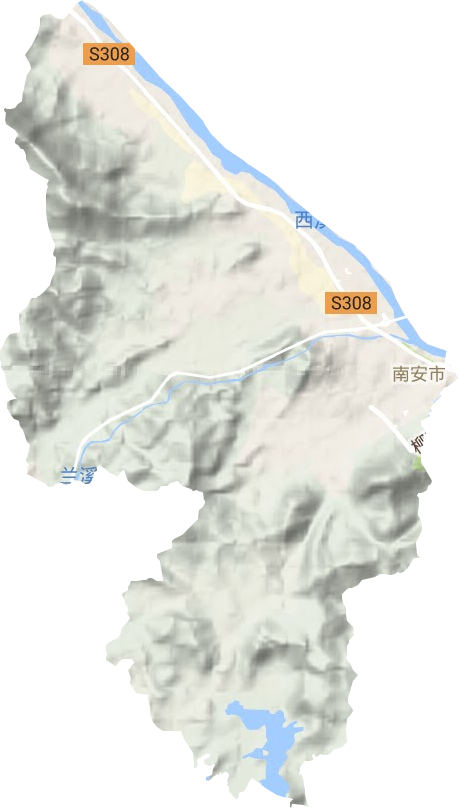 溪美街道地形圖