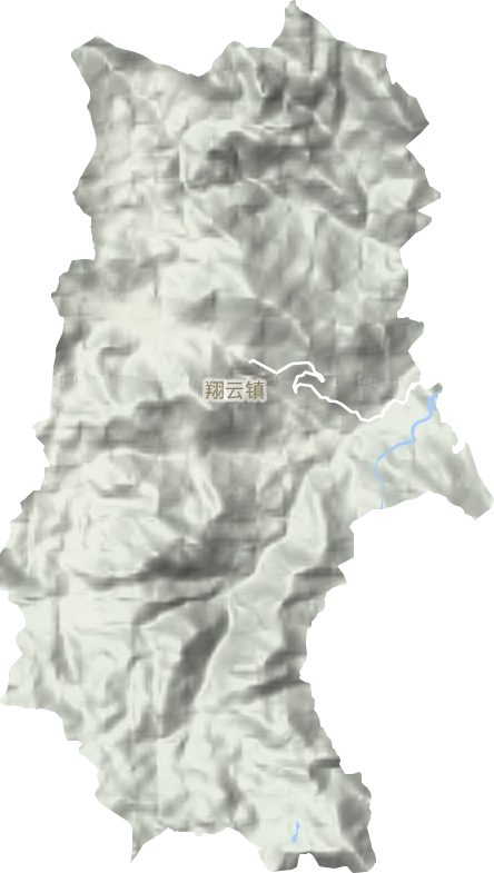 翔云鎮地形圖