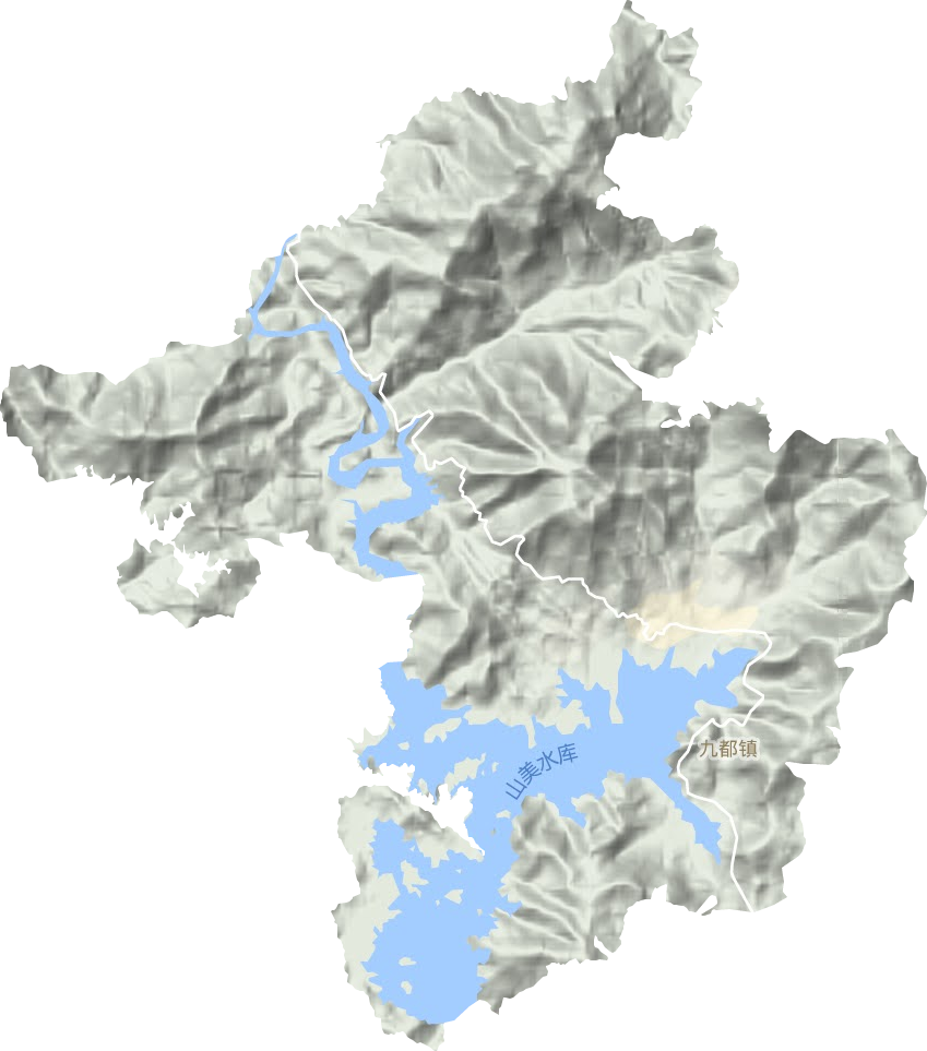 九都鎮(zhèn)地形圖