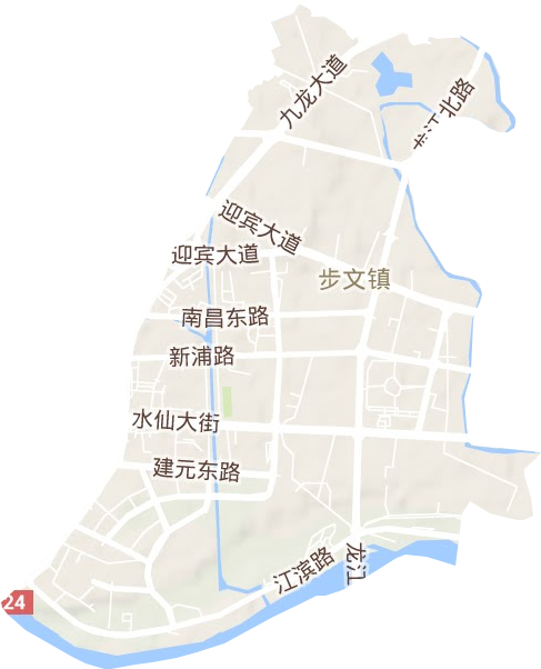 步文鎮地形圖