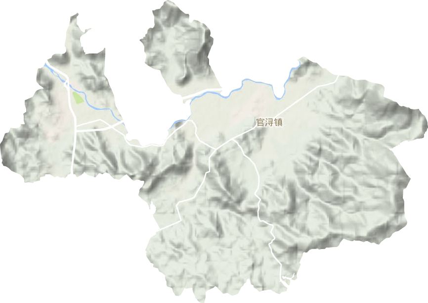 官潯鎮(zhèn)地形圖