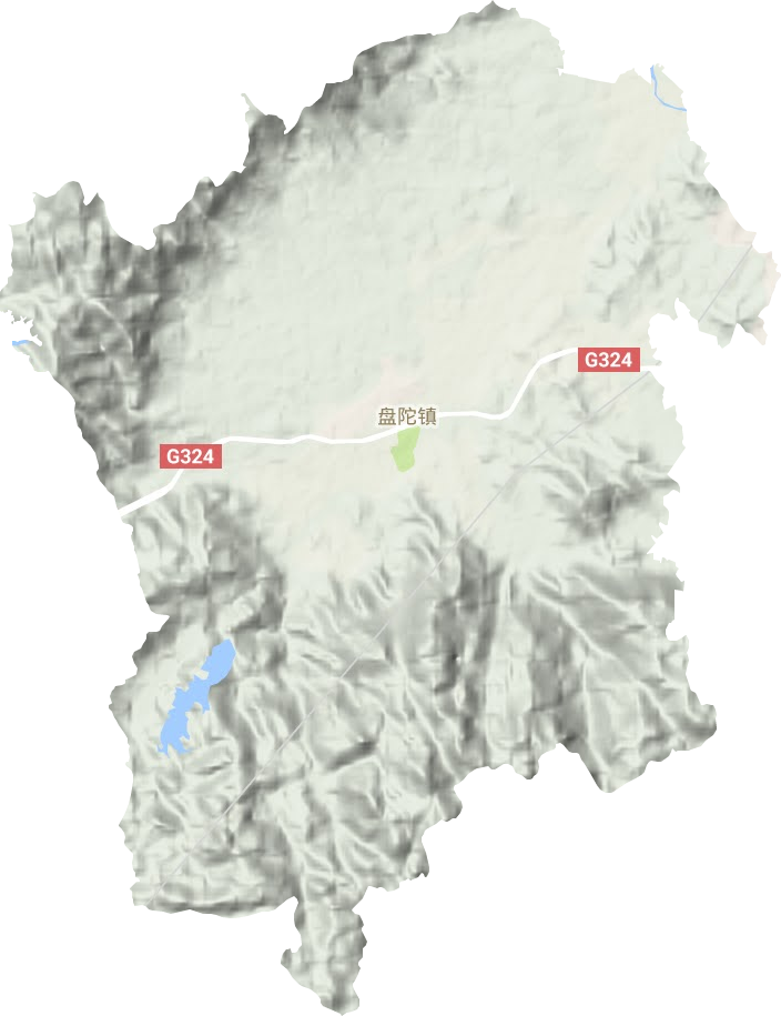 盤陀鎮地形圖