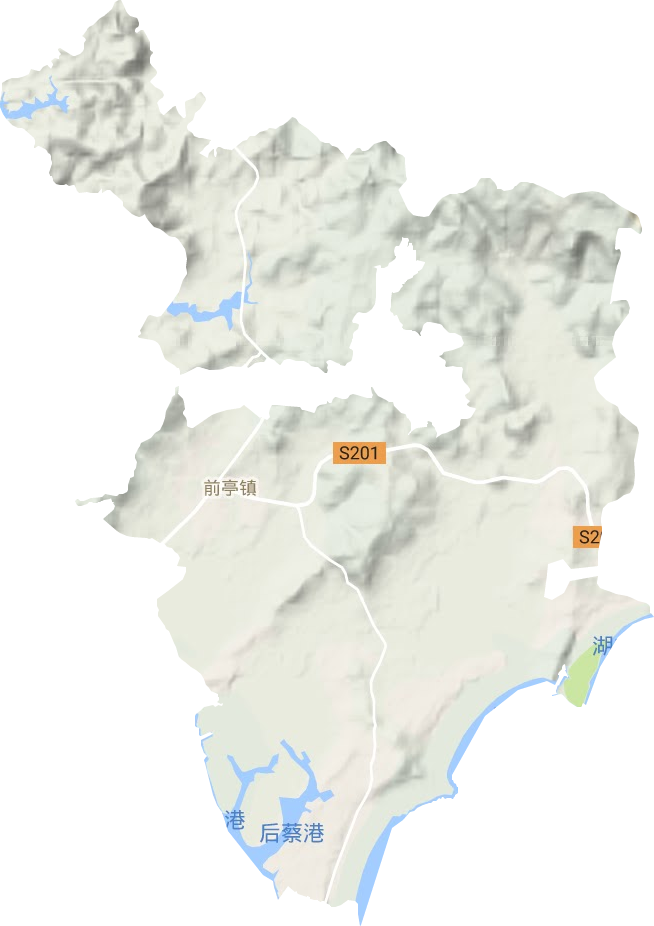 前亭鎮地形圖