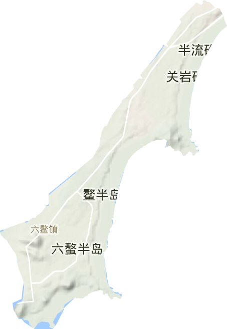 六鰲鎮地形圖