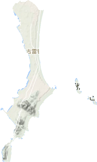 古雷鎮(zhèn)地形圖