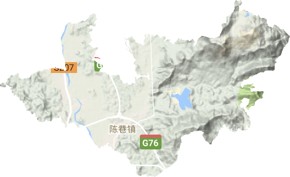 陳巷鎮地形圖