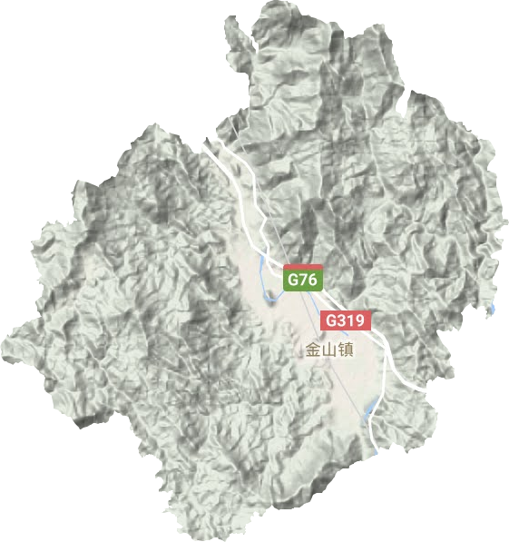 金山鎮地形圖