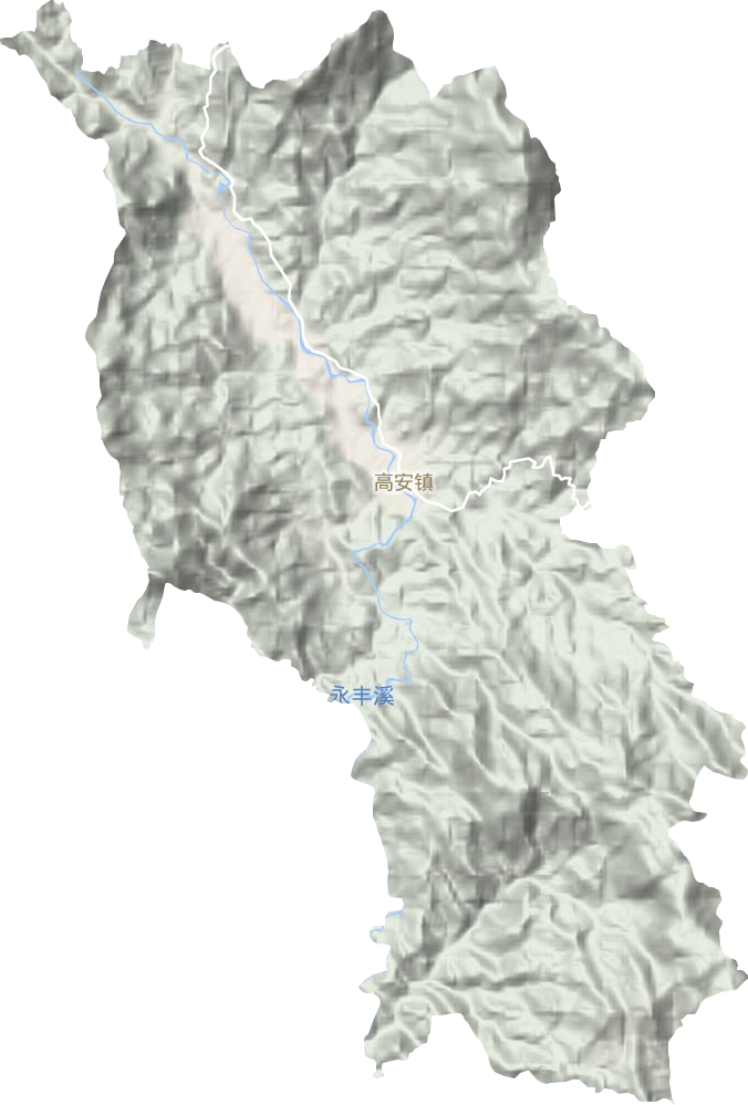 高安鎮(zhèn)地形圖