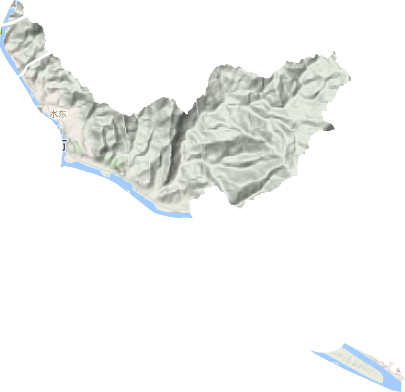 水東街道地形圖